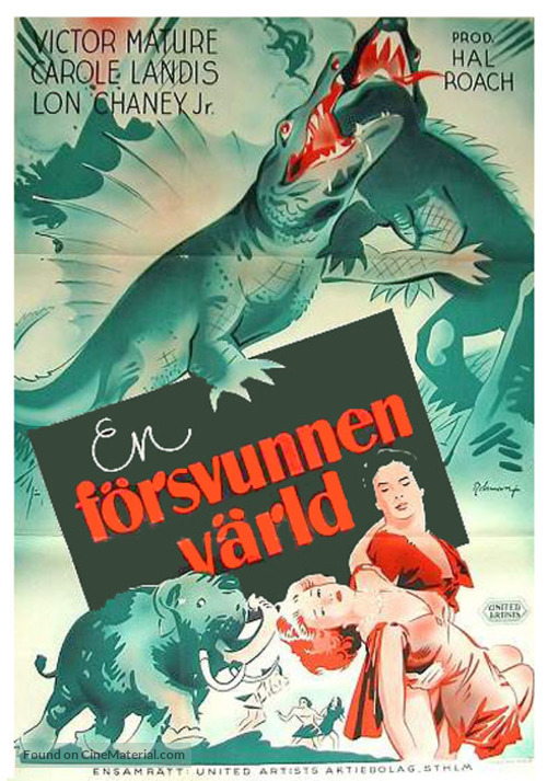 One Million B.C. - Swedish Movie Poster