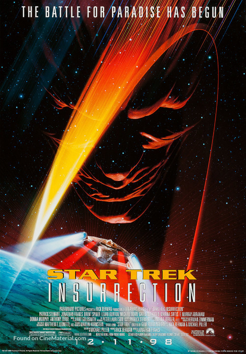 Star Trek: Insurrection - German Advance movie poster