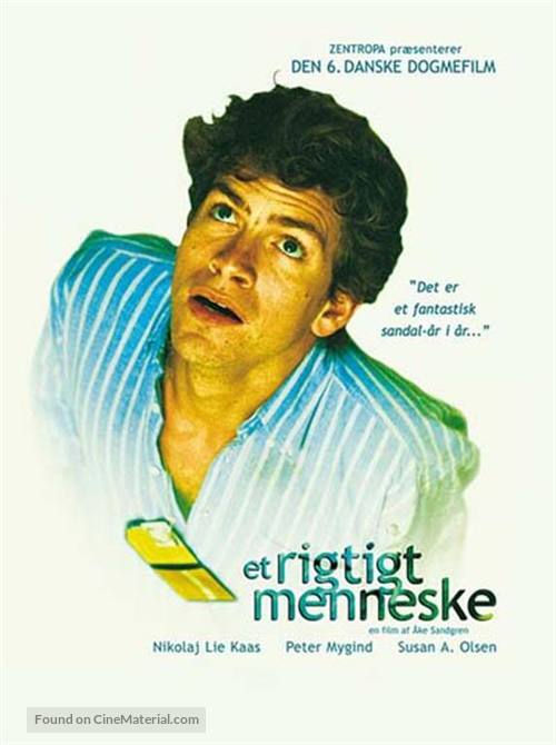 Et rigtigt menneske - Danish Movie Poster