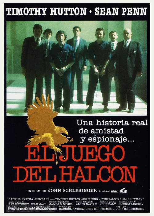 The Falcon and the Snowman - Spanish Movie Poster