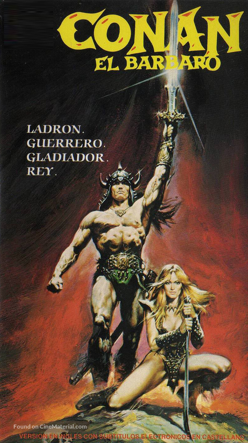 Conan The Barbarian - Spanish Movie Cover