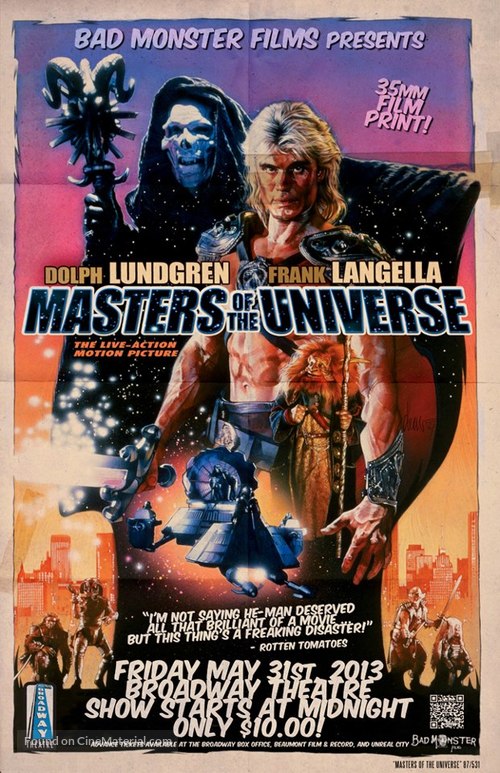 Masters Of The Universe - Re-release movie poster