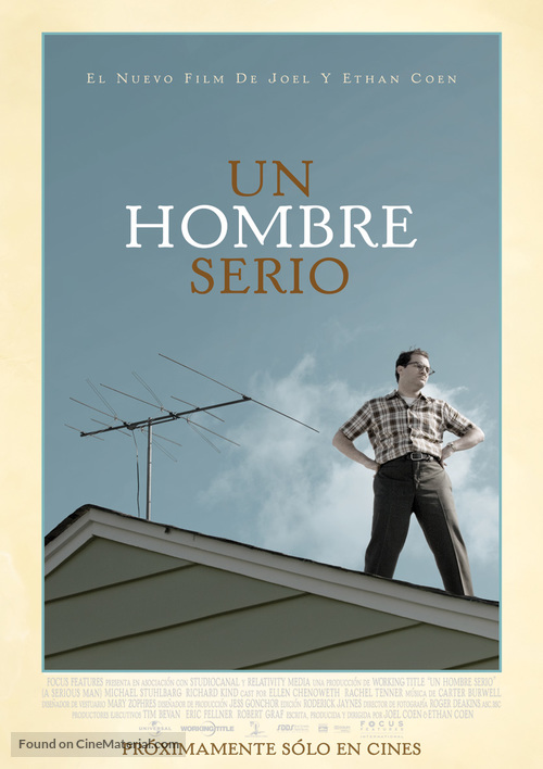 A Serious Man - Colombian Movie Poster