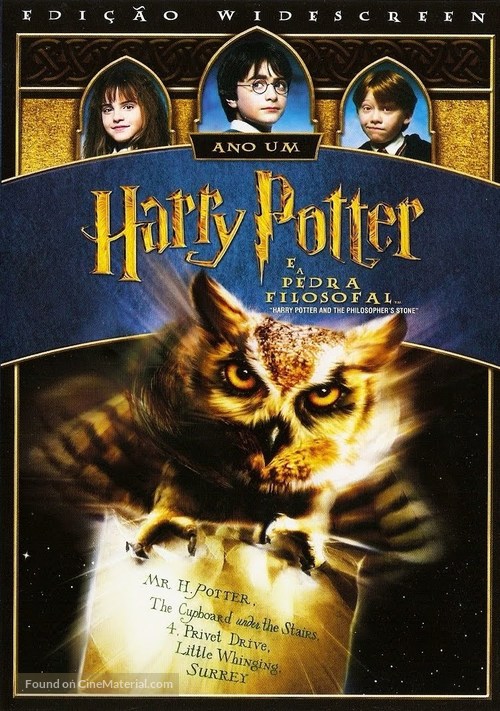 Harry Potter and the Philosopher&#039;s Stone - Brazilian DVD movie cover