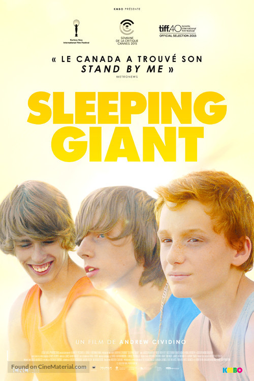 Sleeping Giant - French Movie Poster