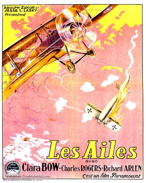 Wings - Belgian Movie Poster