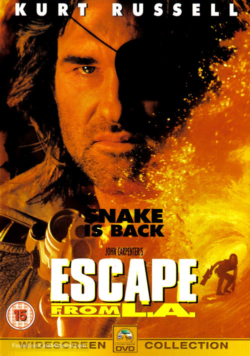 Escape from L.A. - British DVD movie cover