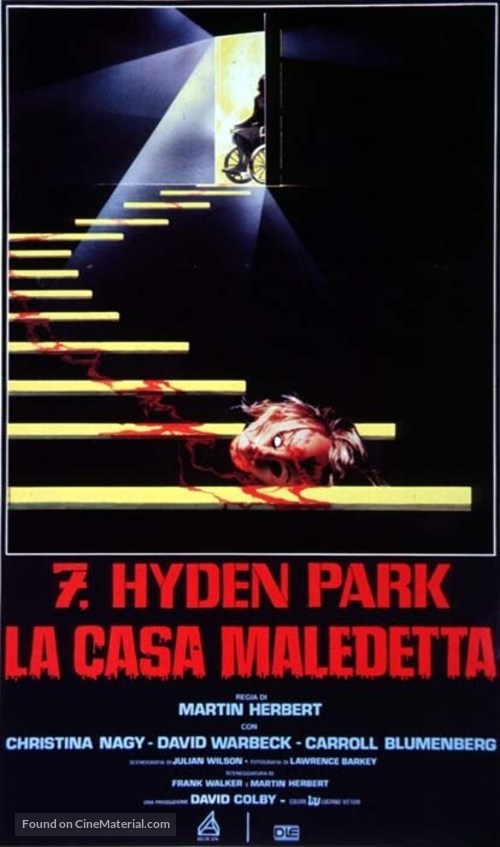 7, Hyden Park: la casa maledetta - Italian Movie Poster