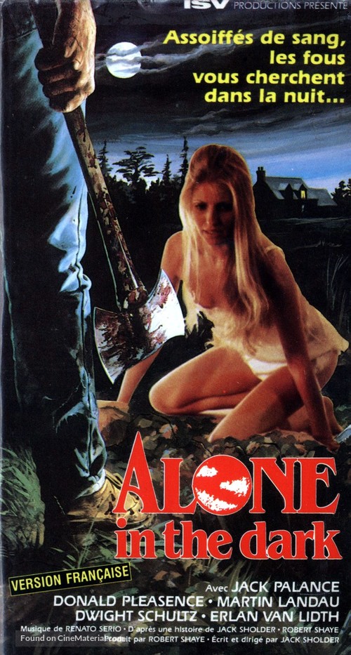 Alone in the Dark - French VHS movie cover