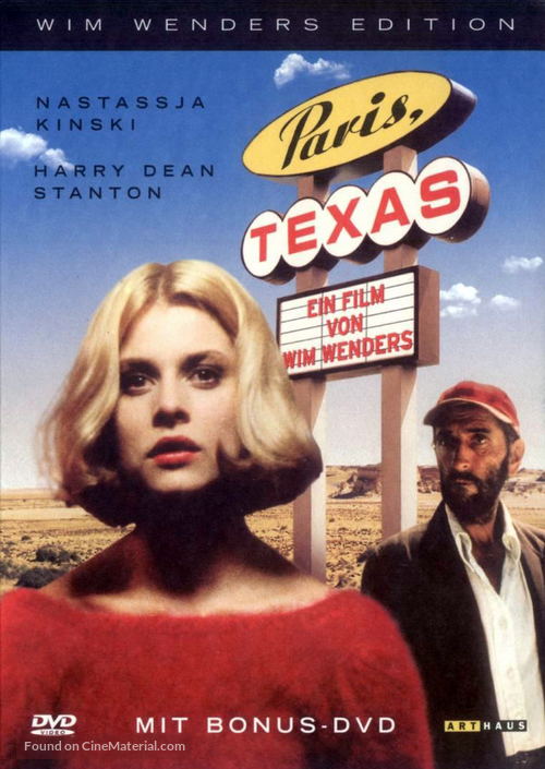 Paris, Texas - German DVD movie cover