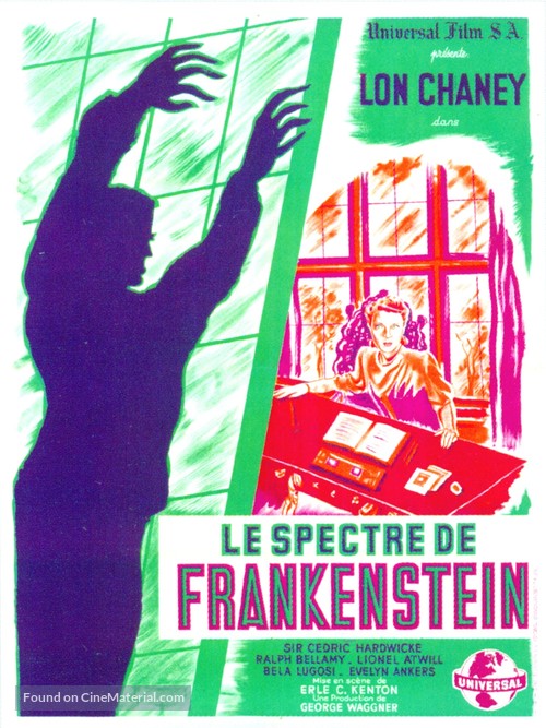 The Ghost of Frankenstein - French Movie Poster