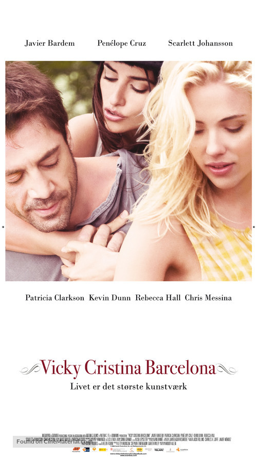 Vicky Cristina Barcelona - Danish Movie Poster