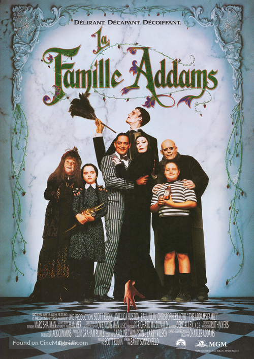The Addams Family - French Re-release movie poster