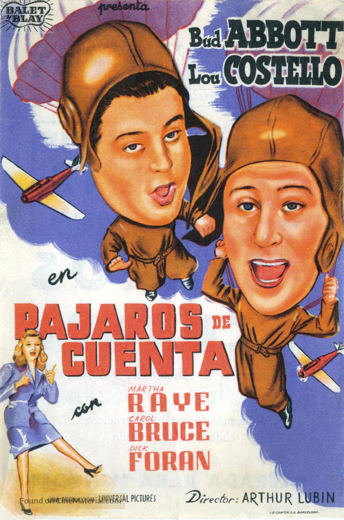 Keep &#039;Em Flying - Spanish Movie Poster