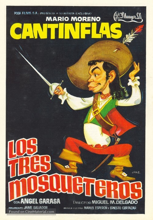 Los tres mosqueteros - Spanish Movie Poster