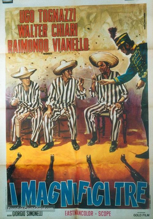 I magnifici tre - Italian Movie Poster