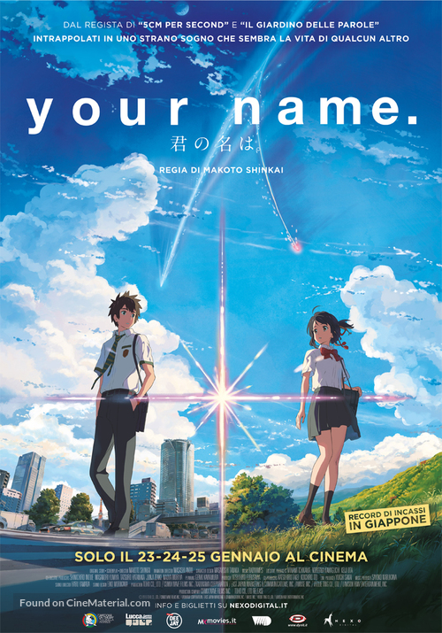 Kimi no na wa. - Italian Movie Poster