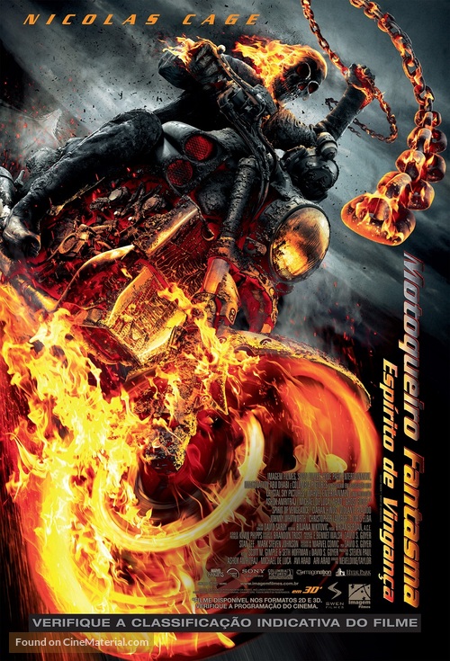 Ghost Rider: Spirit of Vengeance - Brazilian Movie Poster