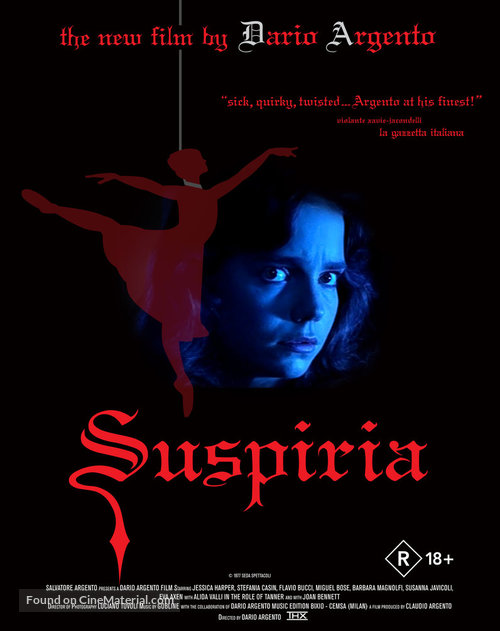 Suspiria - Australian Blu-Ray movie cover