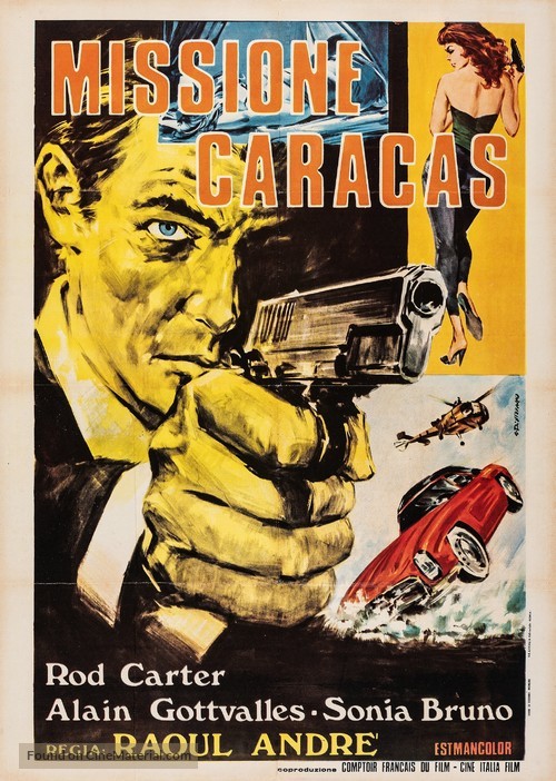 Mission sp&eacute;ciale &agrave; Caracas - Italian Movie Poster