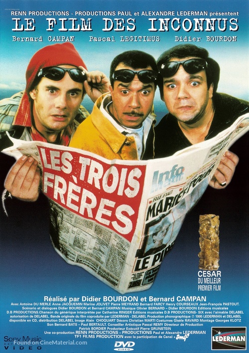 Les trois fr&egrave;res - French Movie Poster