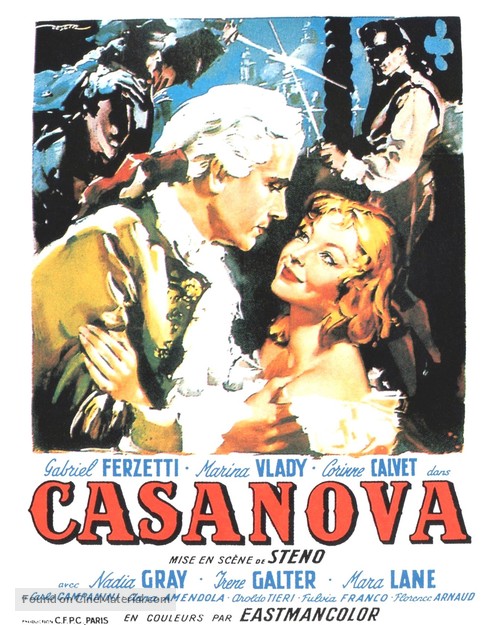 Le avventure di Giacomo Casanova - French Movie Poster