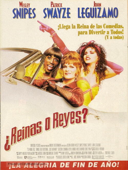 To Wong Foo Thanks for Everything, Julie Newmar - Argentinian Movie Poster