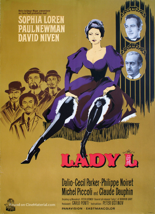Lady L - Danish Movie Poster