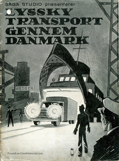 Lyssky transport gennem Danmark - Danish Movie Poster