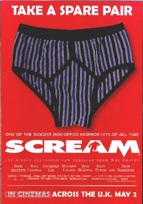 Scream - British Movie Poster