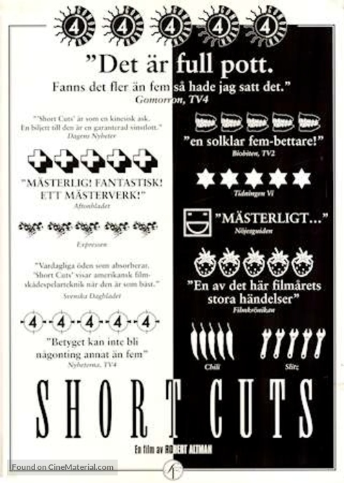 Short Cuts - Swedish Movie Poster
