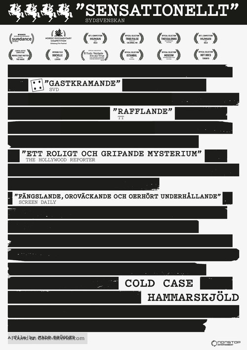 Cold Case Hammarskj&ouml;ld - Swedish Movie Poster