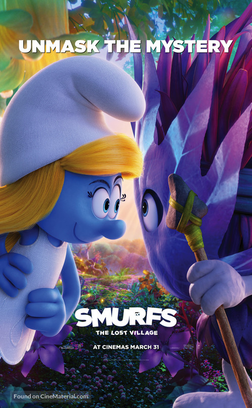 Smurfs: The Lost Village - British Movie Poster