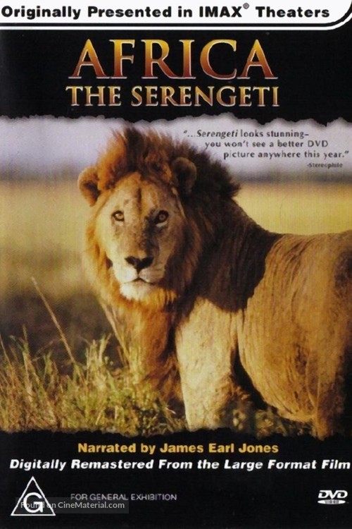 Africa: The Serengeti - Australian DVD movie cover