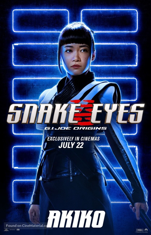 Snake Eyes: G.I. Joe Origins - Singaporean Movie Poster