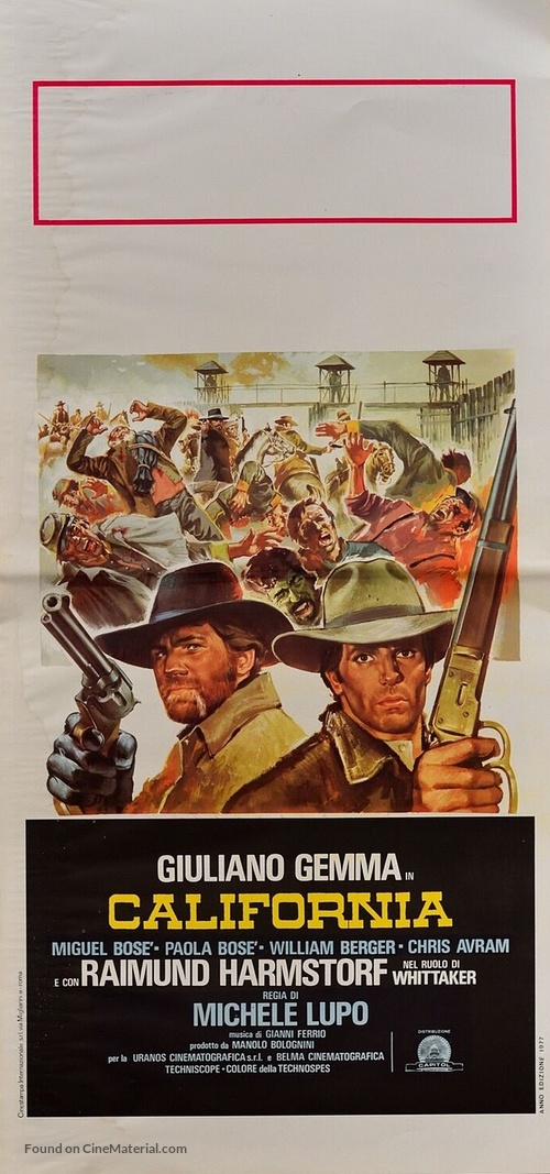 California - Italian Movie Poster