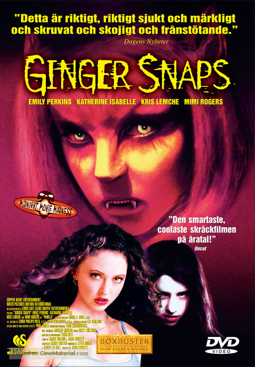 Ginger Snaps - Swedish DVD movie cover