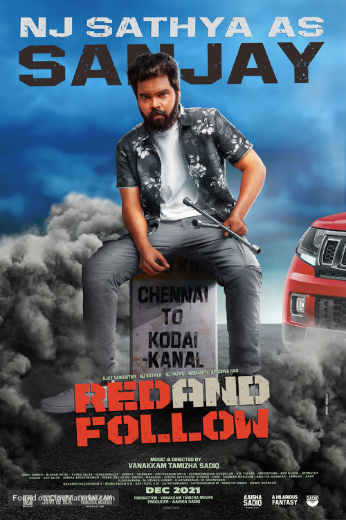 Red and Follow - Indian Movie Poster