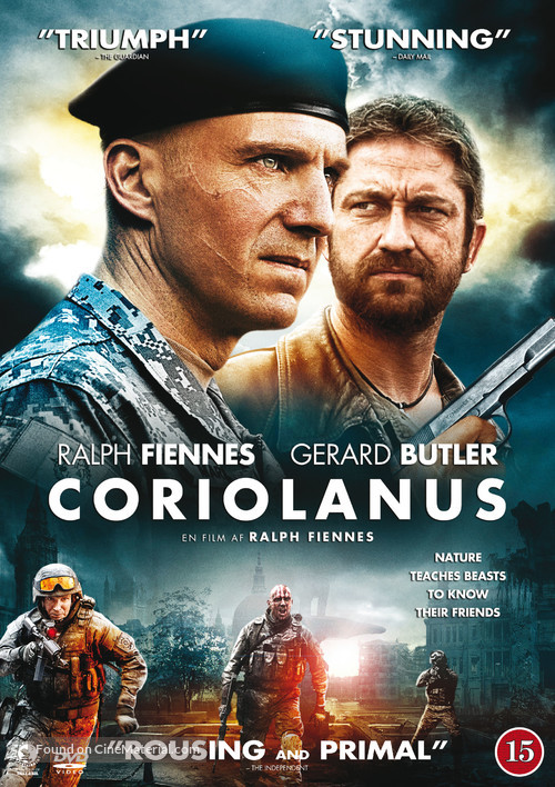 Coriolanus - Danish DVD movie cover