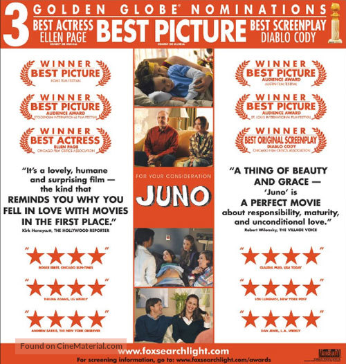Juno - For your consideration movie poster