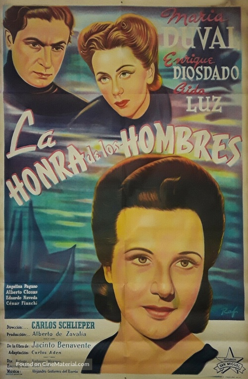 La honra de los hombres - Argentinian Movie Poster