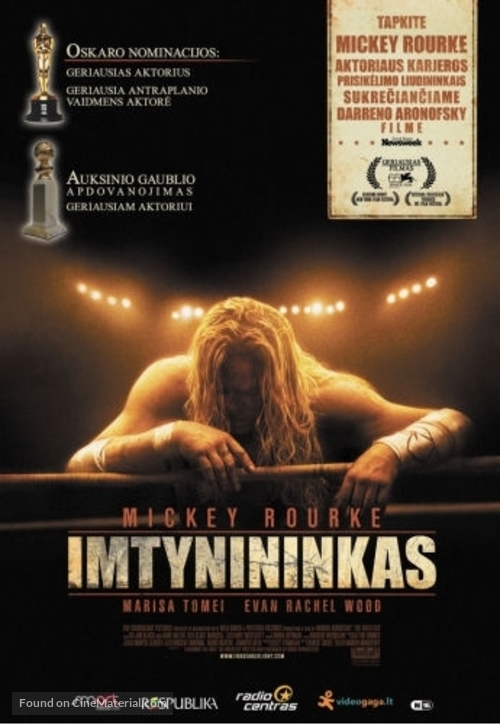 The Wrestler - Lithuanian Movie Poster