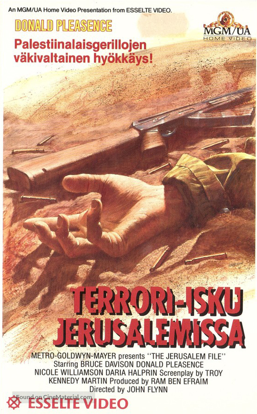 The Jerusalem File - Finnish VHS movie cover