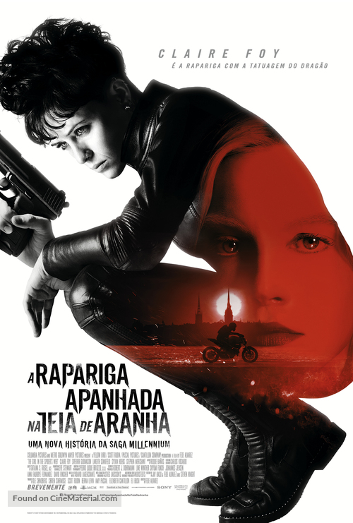 The Girl in the Spider&#039;s Web - Portuguese Movie Poster