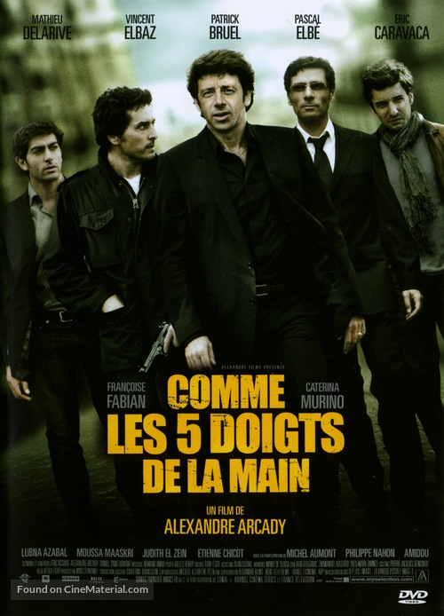 Comme les cinq doigts de la main - French DVD movie cover
