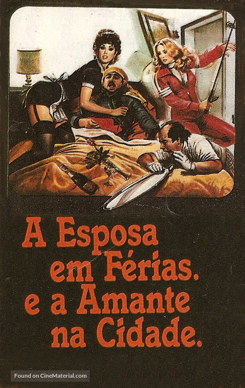 La moglie in vacanza... l&#039;amante in citt&agrave; - Brazilian VHS movie cover