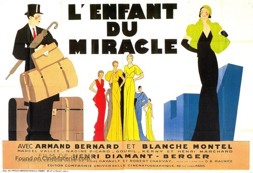 L&#039;enfant du miracle - French Movie Poster