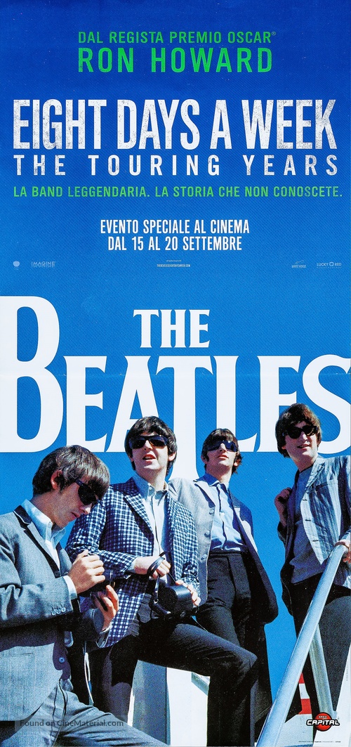 The Beatles: Eight Days a Week - The Touring Years - Italian Movie Poster