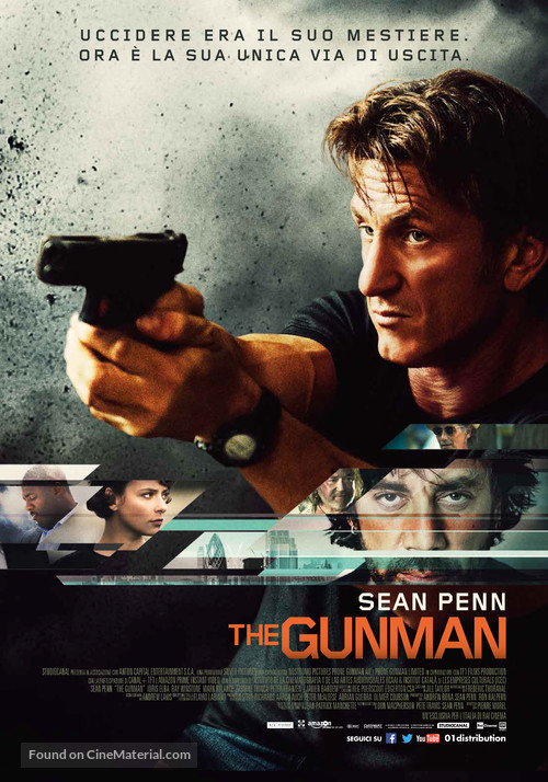 The Gunman - Italian Movie Poster