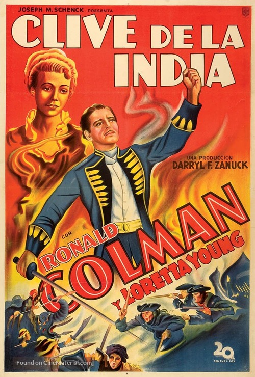 Clive of India - Argentinian Movie Poster